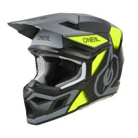 Oneal Шлем кроссовый 3Series Neon Vision V.24 серый/желтый в Саратове