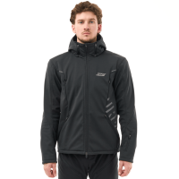 Dragonfly Мототолстовка DF Urban Man 2025 Black с защитой в Саратове