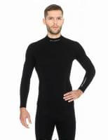 Brubeck Футболка мужская дл.рукав Wool Merino 78% Черный в Саратове