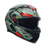 AGV Шлем K3 Decept Matt Black/Green/Red в Саратове