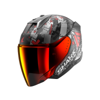 Shark Шлем Skwal I3 Jet Hellcat Mat Black/Chrome/Red в Саратове