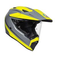 AGV Шлем AX9 E2206 V26 Pacific Road Matt Grey/Yellow Fluo/Black в Саратове