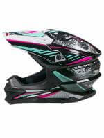 AiM Шлем кроссовый JK803 Multicolor Black/Blue в Саратове