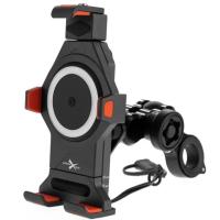 Extreme Style Мото держатель с беспроводной зарядкой anti-vibration R17W в Саратове