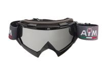 AiM Очки кроссовые (PRO) 157-100 Black Glossy в Саратове
