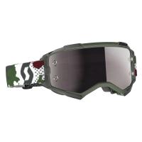 Scott Очки кроссовые Fury dark green/white silver chrome works в Саратове