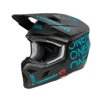 Oneal Шлем кроссовый 3Series Static черный/бирюзовый в Саратове