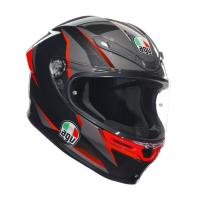 AGV Шлем K6 S 2206 Slashcut Black/Grey/Red в Саратове