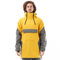 Dragonfly Куртка-анорак сноубордическая Uktus Man Yellow - Grey в Саратове