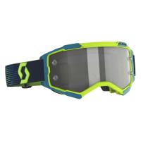 Scott Очки кроссовые Fury LS neon yellow/blue light sensitive grey works в Саратове