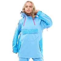 Dragonfly Куртка-анорак сноубордическая DF Uktus Woman Blue - Pink в Саратове