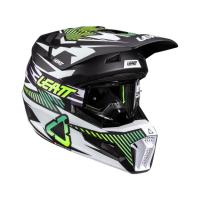 Leatt Шлем кроссовый детский 3.5 V26 Storm Teal + очки Vizion 3.5 в Саратове