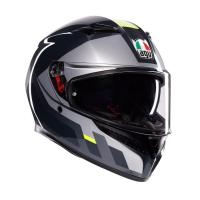 AGV Шлем K3 Shade Grey/Yellow Fluo в Саратове