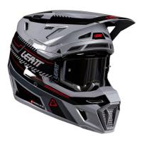 Leatt Шлем кроссовый 8.5 Grey V26 + очки Velocity 5.5 в Саратове