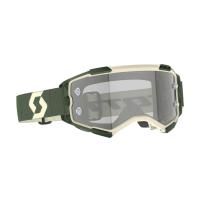 Scott Очки кроссовые Fury LS kaki green/light sensitive grey works в Саратове