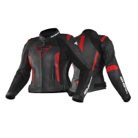 Shima Куртка Кожаная женская Miura 2.0 Black/Red в Саратове