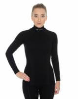 Brubeck Футболка женская дл.рукав Wool Merino 78% Черный в Саратове
