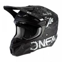 Oneal Шлем кроссовый 5Series Polyacrylite Черный/Белый в Саратове