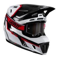 Leatt Шлем кроссовый  7.5 V26 White-Red + очки Velocity 4.5 в Саратове