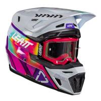 Leatt Шлем кроссовый 8.5 Pinata Teal V26 + очки Velocity 5.5 в Саратове