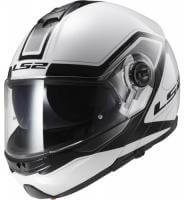 LS2 Мотошлем снегоходный FF325 Strobe Electric Snow Civik Черный/Белый в Саратове