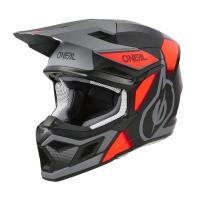 Oneal Шлем кроссовый 3Series Vision Серый/Красный в Саратове