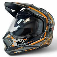 AIM Шлем кросс/эндуро JK802S Orange/Grey/Black в Саратове