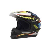 Desment Шлем кроссовый Raptor White-Yellow-Blue graphic в Саратове