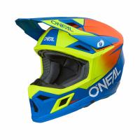 Oneal Шлем кроссовый 3Series Solid V.24 синий/желтый в Саратове