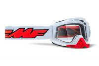 100% Маска кросс FMF Powerbomb Rocket White - прозрачная линза в Саратове