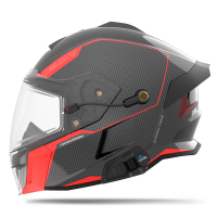 509 Шлем Delta V Carbon Commander с подогревом Racing Red в Саратове