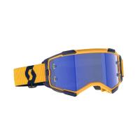 Scott Очки кроссовые Fury dark yellow/dark blue/blue chrome works в Саратове