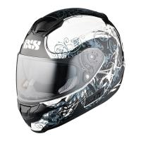 IXS Мотошлем HX 215 Curl Черный/Белый в Саратове