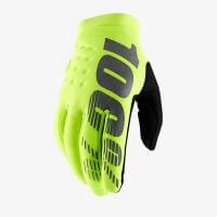 100% Мотоперчатки текстильные подростковые Brisker Youth Glove Fluo Yellow в Саратове