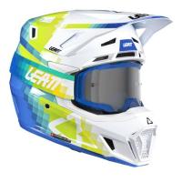 Leatt Шлем кроссовый  7.5 V26 Pixel Blue + очки Velocity 4.5 в Саратове
