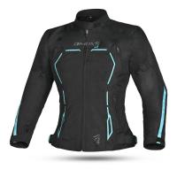 Dimox Мотокуртка текстиль Margo Women Black/Turquoise в Саратове