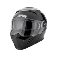 Simpson Шлем модуляр Darksome Gloss Black в Саратове