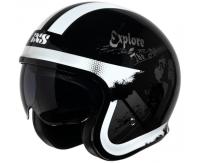 IXS Мотошлем открытый iXS 880 2.2 черно-серебристый в Саратове