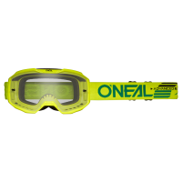 Oneal Маска кроссовая B-10 Solid V.24, желтый, прозрачные линзы Antifog, с защитой от уф лучей в Саратове