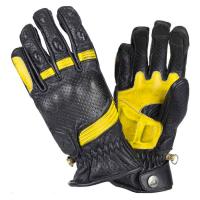 BY City Мотоперчатки Retro II Black/Yellow в Саратове