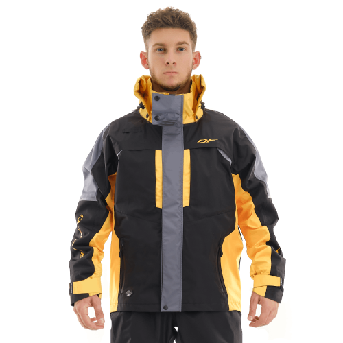 Dragonfly Куртка мембранная Quad Pro Black-yellow в Саратове