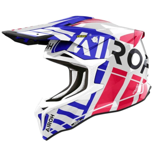 Airoh Мотошлем Strycker Brave Blue/Red Gloss в Саратове