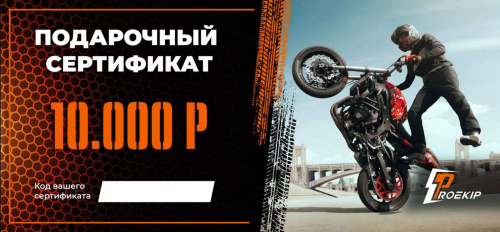Подарочный сертификат Pro-Ekip.ru на 10.000р в Саратове