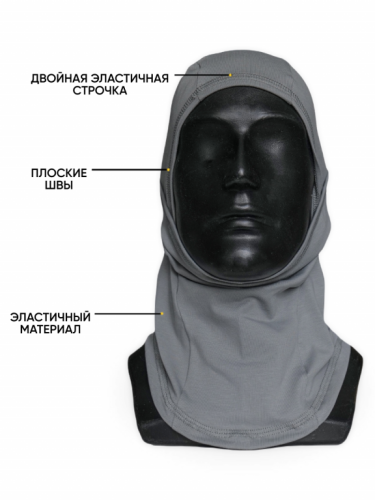 MotoLike Подшлемник Х/Э трансформер Серый в Саратове
