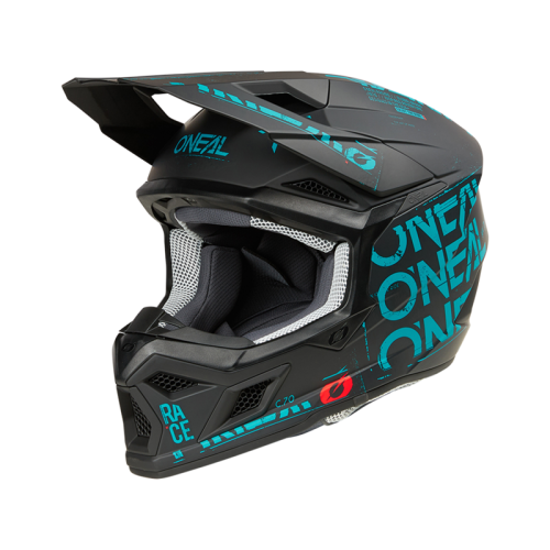 Oneal Шлем кроссовый 3Series Static черный/бирюзовый в Саратове