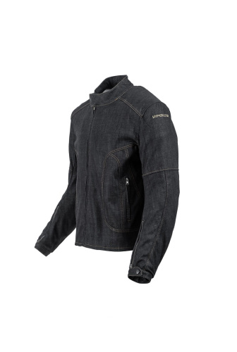 Hyperlook Мотокуртка джинсовая Lion denim Синий в Саратове