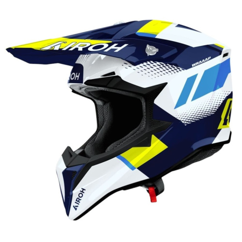 Airoh Шлем Wraaap Vision Yellow-Blue Gloss в Саратове