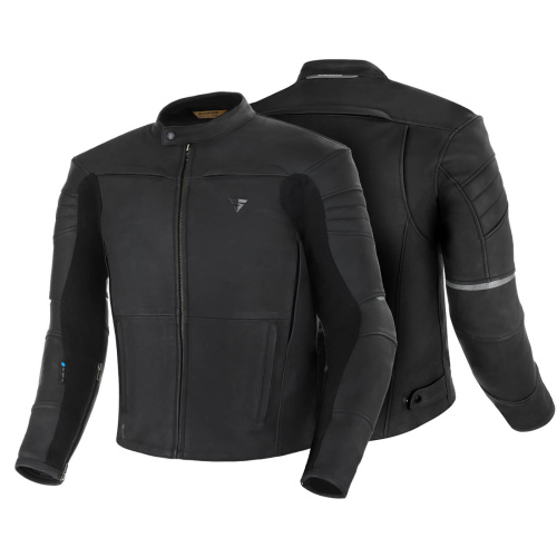 Shima Мотокуртка Кожаная Shadow TFL Black в Саратове