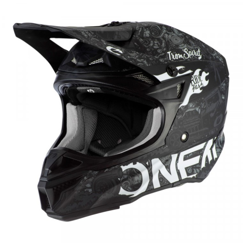 Oneal Шлем кроссовый 5Series Polyacrylite Черный/Белый в Саратове